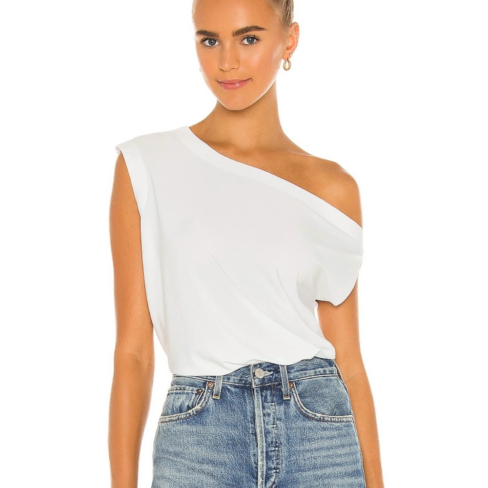 Norma Kamali | x Revolve Drop Shoulder Top